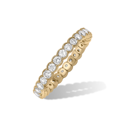 Rubover set diamond full eternity ring