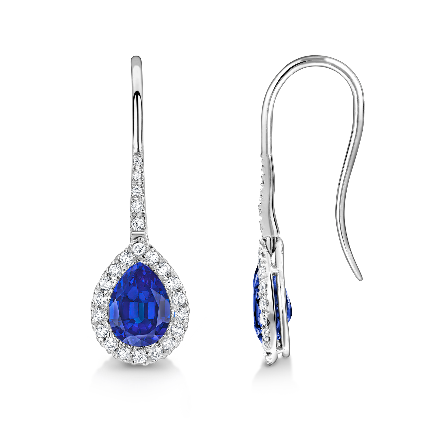 Sapphire drop earrings