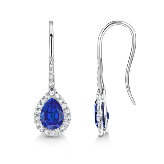 Sapphire drop earrings